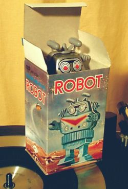 Blech-Roboter von MTU der 70er - aufregendes Spielzeug nicht nur fr Kinder!