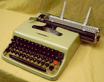 Pistaccio - Pistaziengrn, die Farbe der mobilen Schreibmaschinen der 1950er