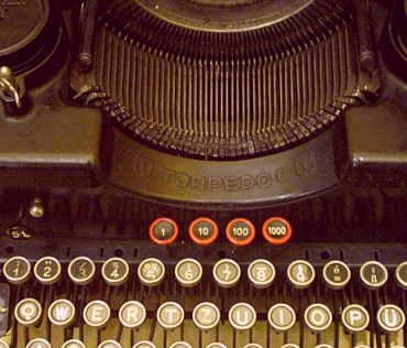 Schreibmaschine mit perfekter Mechanik und trotzdem kein heutiger Einsatz als Bromaschine