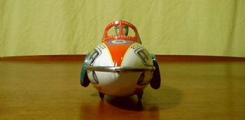 Rocket Racer Blechspielzeug zum beliebten Land Speed Record Wettbewerb der 60er - fr Jungs unentbehrliches Spielzeug!