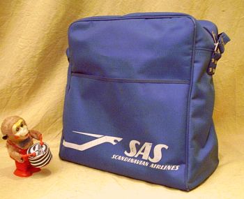 blaue SAS Tasche als Umhngetasche