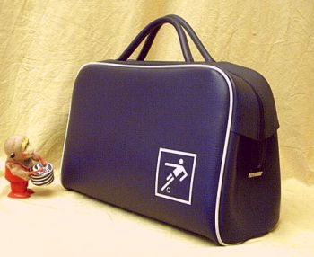 Elegante Fuballtasche der 60er - nutzen Sie die Tasche als Sporttasche oder Einkaufstasche!