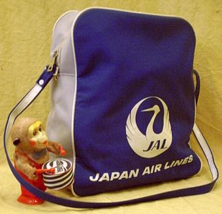 JAL Tasche mit KOMATSU Werbung als Beuteltasche bzw. Handtasche fr den Herrn
