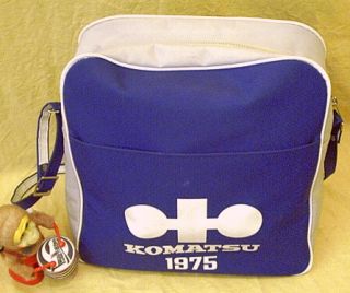 JAL Tasche mit KOMATSU Werbung als Beuteltasche bzw. Handtasche fr den Herrn