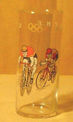 Sammelglas an Straenradrennen in Mnchen zu Olympia 1972
