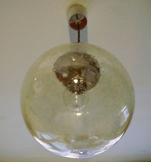 Bubbles Glasleuchte - einer der hufigst verkauften Pendelleuchte der 60er