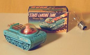 Stars Landing Tank Panzer von SHANGHA im Atomic / Space Age Design der 60er