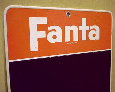 FANTA Tafel - Kneipenschild als Wanddeko & Memoboard fr Kche