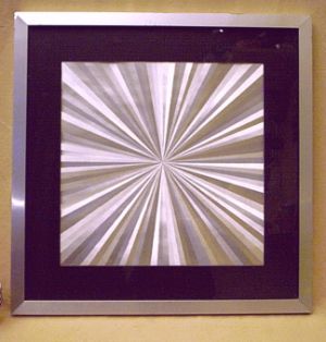 OpArt Kunst frs Atomic / Space Age Stil einer 60er Lounge