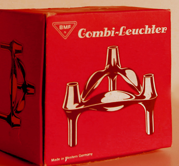 BMF Combi-Leuchter im Atomic / Space Age Design der 1960er Jahre