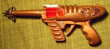 Jet Ray Gun im Wasserpistolen Spielzeug-Stil der 70er Jahre