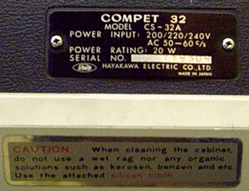 Schreibtischaccessoires nur frs Bro - SHARP Compet 32 Tischrechner als Taschenrechner mit Nixie Rhren