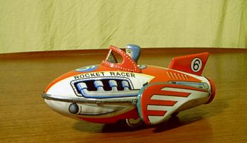 Spielzeug zum beliebten Land Speed Record Wettbewerb der 60er - für Jungs unentbehrlich!