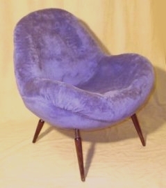 Sessel in Schalenform - perfekter Mid-Century Stil