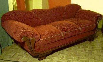 Art Deco Sofa mit Federkern