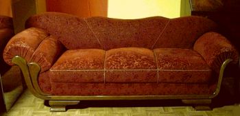 Art Deco Couch mit Federkern