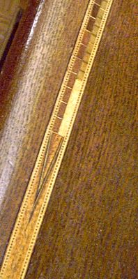 Maßband auf dem Nähtisch Maßband auf dem Nähtisch