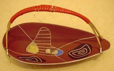 JASBA Schale in matter Keramik mit glänzender Glasur - der Renner der 1950er Jahre als Vide-poche