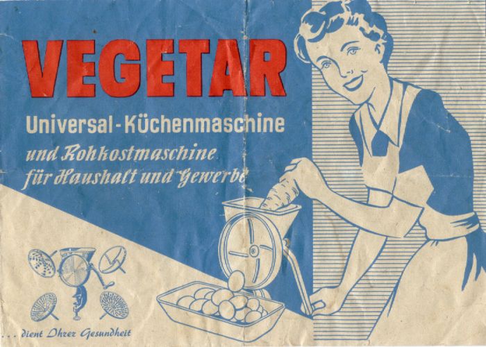 VEGETAR Kchenmaschine - perfekte Reibemaschine, Kartoffelreibe zum Kochen und Backen in der Kche