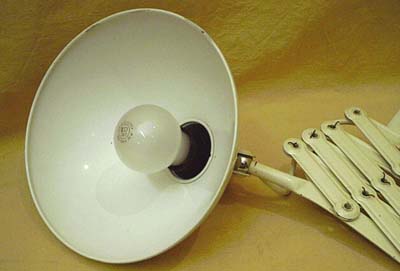 Scherenlampe bzw. Wandlampe in coolen Industrie-Look Scherenlampe bzw. Wandlampe in coolen Industrie-Look