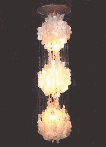 Hohe Fun 3DM Hängeleuchte von Verner Panton - Muschelleuchten als raumergreifendes Lichtobjekt, heute von VERPAN