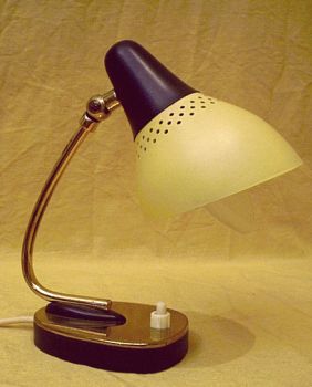 Nachttischlampe im Mid Century Design der 50er